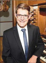  ??  ?? Organist Hentus van Rooyen gives a Friday recital at the Cathedral of St. Andrew in Little Rock.