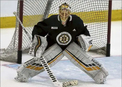  ?? Nancy LANE / BOSTON herald ?? Bruins goaltender Tuukka rask revealed Wednesday the reason he left the bubble was because his ‘daughter wasn’t doing so well at that point and they had to call an ambulance.’