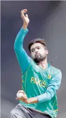  ?? — Reuters ?? Pakistan’s Mohammad Amir during the nets at the Oval.