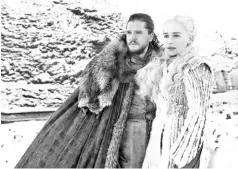  ?? — Courtesy of HBO ?? Snow and Daenerys in Season 8 of ‘Game of Thrones’.