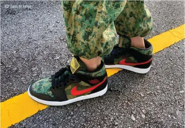  ??  ?? NDP Camo Air Jordan