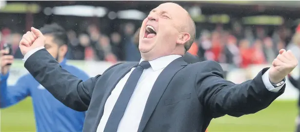  ?? Dave Howarth ?? Stanley manager John Coleman has guided his side the quarter-final of the EFL Trophy competitio­n