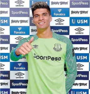  ??  ?? João Virgínia assinou um contrato de três anos com o Everton