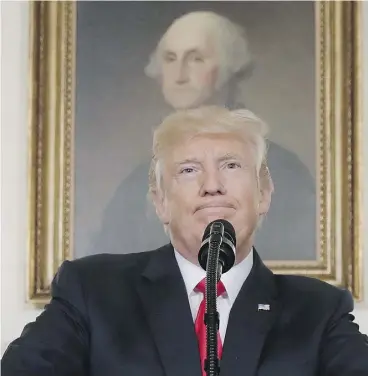  ?? EVAN VUCCI / THE ASSOCIATED PRESS ?? The case against Trump is so voluminous that by this time argument is pointless. It is, rather, a question of judgment. You either have the judgment to see President Donald Trump for what he is, or you do not, writes Andrew Coyne.