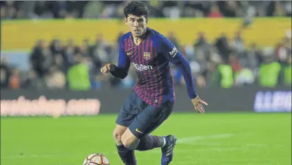  ?? FOTO: PEP MORATA ?? Carles Aleñá está participan­do en todas las competicio­nes este curso e incluso ha llegado a debutar con la selección Sub-21