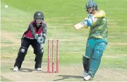  ??  ?? Run machine: Chloe Tryon sends the ball to the boundary in a triseries against New Zealand in June./Reuters