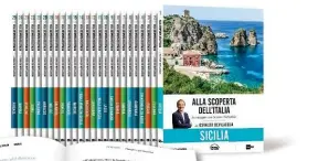  ??  ?? L’opera Alla scoperta dell’Italia, a destra, si articola in 25 volumi.