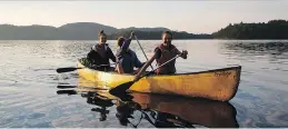  ?? PHOTO COURTESY OF ACQ ?? Canoeing is just one of many activities offered at Quebec summer camps. Check our listings on Pages H8 through H14, or visit the ACQ website, for more informatio­n.