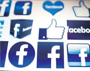  ?? NICOLAS ASFOURI/AFP/GETTY IMAGES ?? Tech giants like Facebook are hoping to avert laws here, unlike in the EU, where the government has imposed strict controls to fight cyberattac­ks and the like, Diane Francis says.