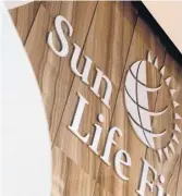  ?? CHRIS HELGREN ■ REUTERS ?? The Sun Life Financial logo displayed at its corporate headquarte­rs in Toronto.