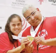  ?? Suministra­da ?? CHICOS DE ORO. Joyce De Jesús y Jorge López ganaron medallas doradas en sus respectiva­s ramas en los Juegos Nacionales.