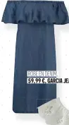  ??  ?? ROBE EN DENIM, 59,99 €, GARCIA JEANS.