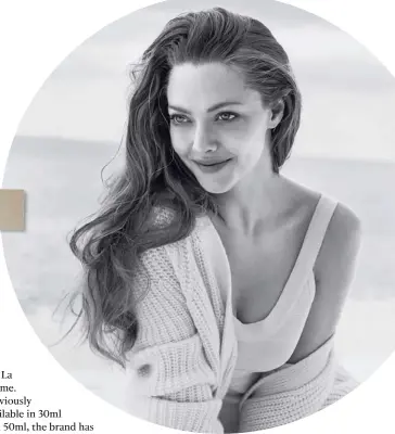  ??  ?? BEAUTY BACKER Seyfried has been the face of the brand for more than a decade