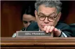  ?? PHOTO: AP ?? Senator Al Franken speaks in the Senate for the final time after allegation­s he touched women inappropri­ately.