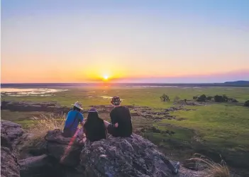  ?? Picture: JOHAN LOLOS ?? Sunset at Ubirr in Kakadu, which is receiving funding for upgrades.