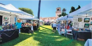  ?? ASHLEY MACKIN-SOLOMON U-T COMMUNITY PRESS ?? The Secret Garden Boutique, pictured last year, is held at Wisteria Cottage on the La Jolla Historical Society grounds.