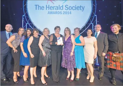  ??  ?? RECOGNITIO­N: Last year Foster Care Support won the Herald Society Awards Young People’s Project of the Year prize. Picture: Jamie Simpson