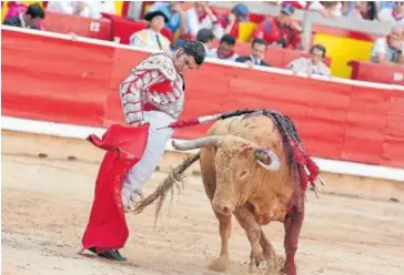  ?? Foto: Javier Bergasa ?? Morante de la Puebla, el 7 de julio de 2022 con toros de Núñez del Cuvillo.