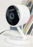  ?? REUTERS ?? An Amazon ‘Cloud Cam,’ part of the online retailer’s kit enabling in-home delivery, is seen in San Francisco, California on Tuesday.