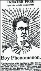  ?? PHOTO BY MICHAEL SNYDER ?? This engraving of the Boy Phenomenon was prominentl­y displayed in the Daily Pottstown Ledger as part of the publicity for his appearance­s at the Pottstown Opera House.