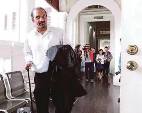  ?? PIC BY MUHAMMAD MIKAIL ONG ?? Counsel Ramkarpal Singh at the Penang High Court in George Town yesterday.