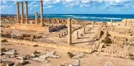  ??  ?? Le site archéologi­que de Sabratha, en Libye