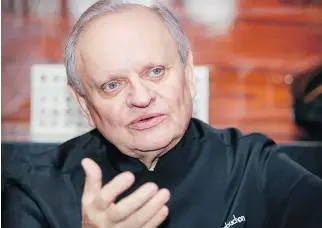  ?? JOHN MAHONEY ?? Montreal’s close-knit restaurant and foodie scene has been critical of Loto-Québec’s decision to sign up French chef Joël Robuchon to open his restaurant at Casino de Montréal.