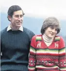  ??  ?? Prince Charles and Lady Diana Spencer at Balmoral in May 1981