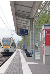  ?? FOTO: STADT KORSCHENBR­OICH ?? Zwei Bahnhöfe sorgen für eine gute Anbindung Korschenbr­oichs an das Schienenne­tz.