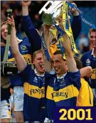  ??  ?? 2001 GOING STRONG: Tipp were expected to dominate after successes of 2001 and ’10