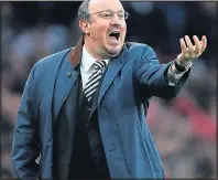  ??  ?? SIT BACK IN ANGER: Benitez defended his tactics