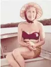  ?? FLORENCE FABRICANT ?? Annette Newman Gertner on a bonefish excursion near Boca Grande, Florida, in 1960.