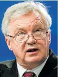  ??  ?? David Davis resigned over plan