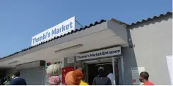  ?? Thembi’s Market. | ARMAND HOUGH African News Agency (ANA) ?? THE standing committee on finance, economic opportunit­ies and tourism went for a walkabout to meet with spaza store owners, based in Langa. They visited Ms J Thembi Dike, from