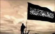  ??  ?? Illustrati­on du drapeau djihadiste. (DR)