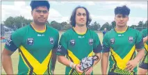  ?? PHOTO / SUPPLIED ?? Whanganui lads Brooklyn Herewini (left), Tipene Reweti and Kayin Katene are itching to play in front of a home crowd when their team, Central Districts Under-20s, take on Waicoabay in the National Rugby League U20 competitio­n at Cooks Gardens tomorrow.