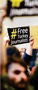  ??  ?? Mehr als 170 Journalist­en sind in der Türkei inhaftiert