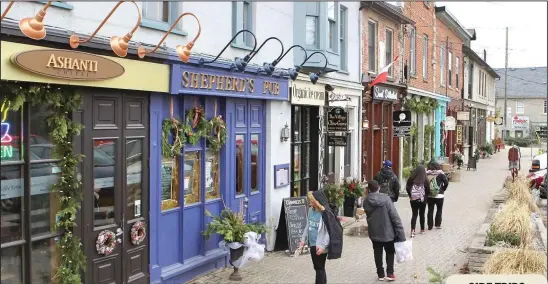  ?? PHOTOS BY GEORGE BAILEY/ SPECIAL TO POSTMEDIA NETWORK ?? Lovely downtown Elora.