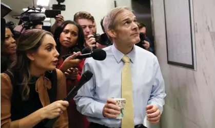  ?? ?? Jim Jordan, who is bidding to become the next House speaker. Photograph: Leah Millis/Reuters