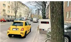  ?? RP-FOTO: GAA ?? An der Merowinger­straße wird seit dem vergangene­n Montag geblitzt. Erlaubt ist auf der alten Umweltspur neuerdings Tempo 30.