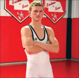  ?? Heather Wright ?? Last season Casey Faulkenber­ry took home the 126 pound Class C State Title for Broken Bow and this season he has his eyes set on becoming a two-time State Champion.