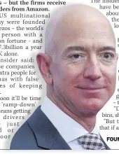  ??  ?? FOUNDER Jeff Bezos