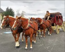  ??  ?? Rides on the Wells Fargo stagecoach will be part of the fun.