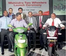  ??  ?? Chaminda Perera – CEO Ideal 2wheelers and Ideal Motors, Nalin Welgama- Chairmen Ideal Group, Aravinda de Silva – Deputy Chairmen Ideal Group, Malaka Vehalla – General Manager Ideal 2Wheelers, Sandeep Singh – Senior General Manager & Head of...