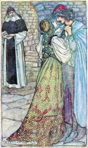  ??  ?? Benchmark primer: Romeo and Juliet, illustrate­d by Arthur Rackham, in Charles and Mary Lamb’s Tales from Shakespear­e, first published in 1807