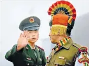  ?? AFP FILE ?? Each side will send 100 troops to take part in the 7th India and China joint military exercises — ‘Hand in Hand’ — which will focus on counter-terrorism operations, Chinese defence ministry spokesman Col Ren Guoqiang said last month.