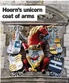  ?? ?? Hoorn’s unicorn coat of arms