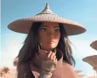  ?? DISNEY ?? The lone warrior Raya (voiced by Kelly Marie Tran) ventures to find to the last dragon and stop the villainous Druun in “Raya and the Last Dragon.”