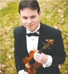  ?? CONTRIBUTE­D PHOTO ?? Violinist Joshua Holritz, CSO associate concertmas­ter, will be featured on Sonata for Solo Violin op. 27 during Sunday’s concert at Chattanoog­a State Community College.