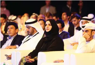  ?? Photo by Shihab ?? Dr Aisha Butti bin Bishr, Director General, Smart Dubai with other senior officials attend Future Blockchain Summit, at Dubai World Trade Centre recently. Dubai has shown some of the most visible and ambitious efforts on the use of blockchain for government records such as property ownership records, utility bills and permits. —